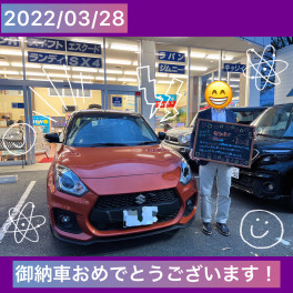 スイフトスポーツのご納車です！！